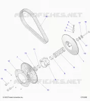 SYSTÃˆME DE TRANSMISSION, SECONDARY CLUTCH/BELT