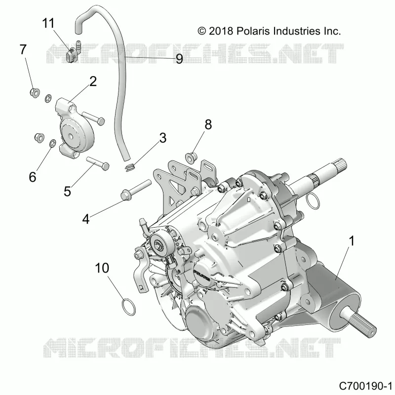 DRIVE TRAIN, MAIN SUPPORT PONT