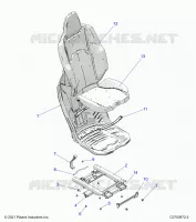 SIEGE ASM. REAR