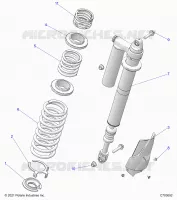 SUSPENSION, REAR SUPPORT AMORTISSEUR 