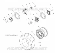ROUE ARRIERE and HUB, REAR