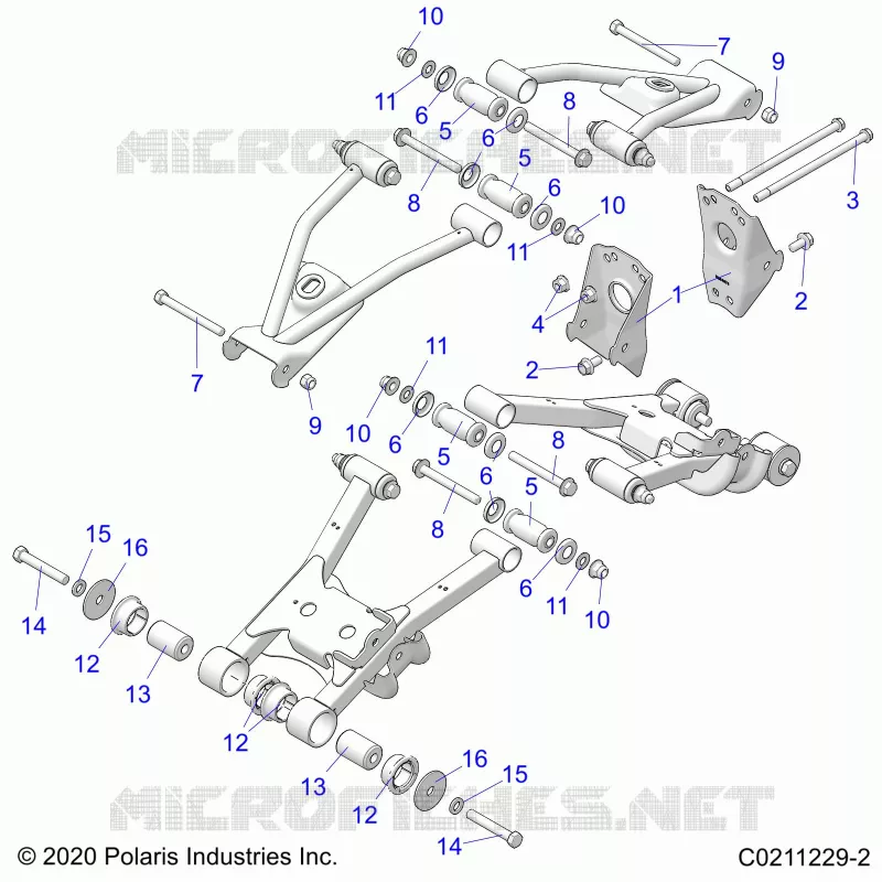 SUSPENSION ARRIERE CONTROL ARM, MOUNTING