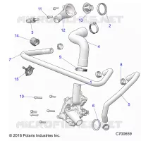 MOTEUR, WATERPUMP AND BYPASS