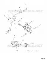 BRAKES, PEDAL AND MAITRE CYLINDRE