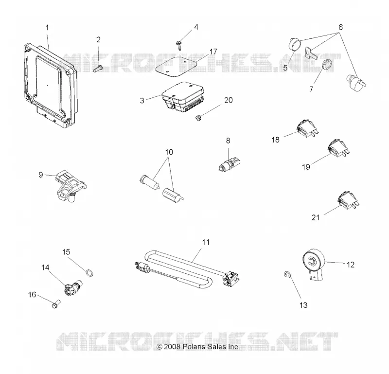 BOUTONS, CAPTEURS, ECU and CONTROL MODULES