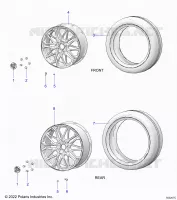 ROUES, FRONT AND REAR