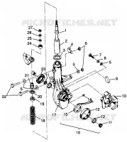 JAMBE DE FORCE AVANT Sportsman 4x4 W968040 (4935943594B006)