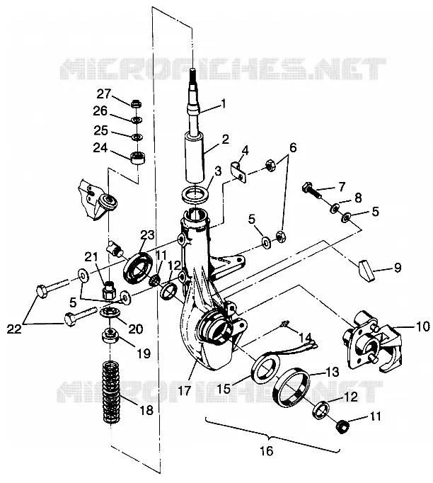 JAMBE DE FORCE AVANT Sportsman 4x4 W968040 (4935943594B006)