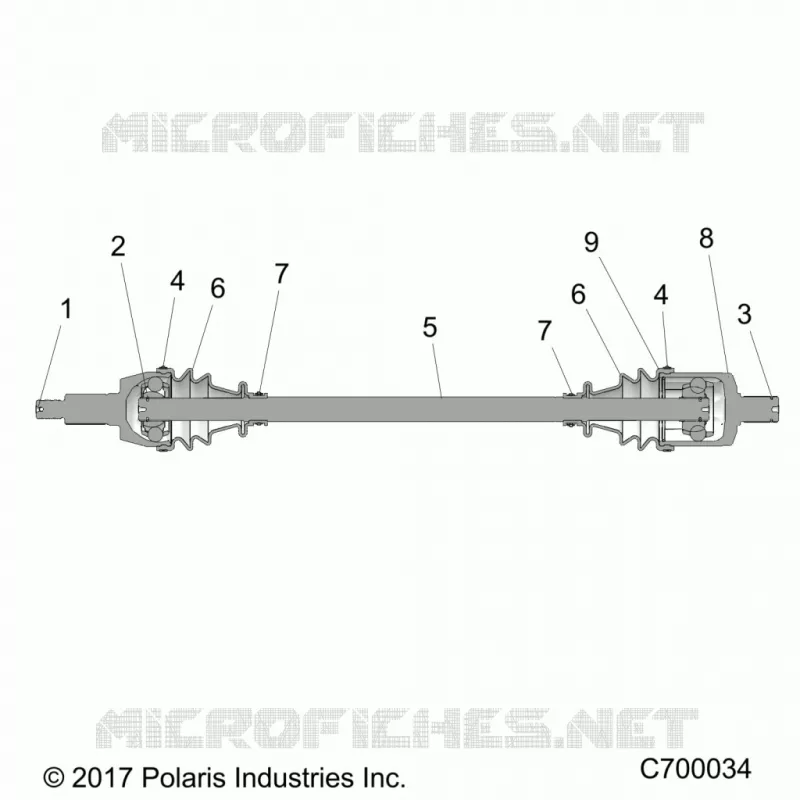 SYSTÃˆME DE TRANSMISSION, FRONT HALF SHAFT