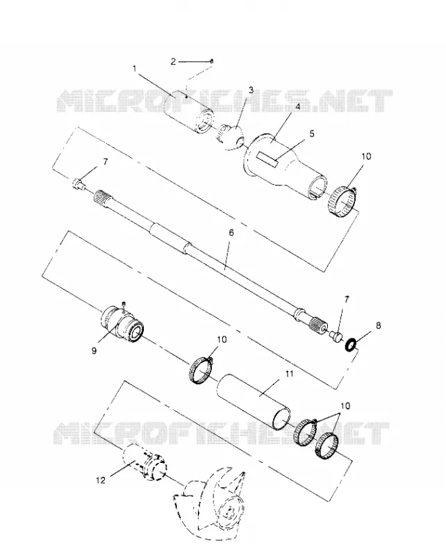 SYSTÈME DE TRANSMISSION SL 650 B954058 (4930483048B003)