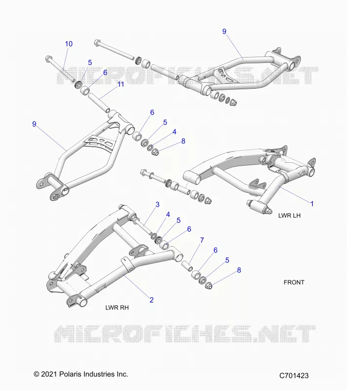 SUSPENSION ARRIERE CONTROL ARMS