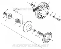 EMBRAYAGE DE TRANSMISSION XPLORER 300 W98CC28C (4945264526C004)