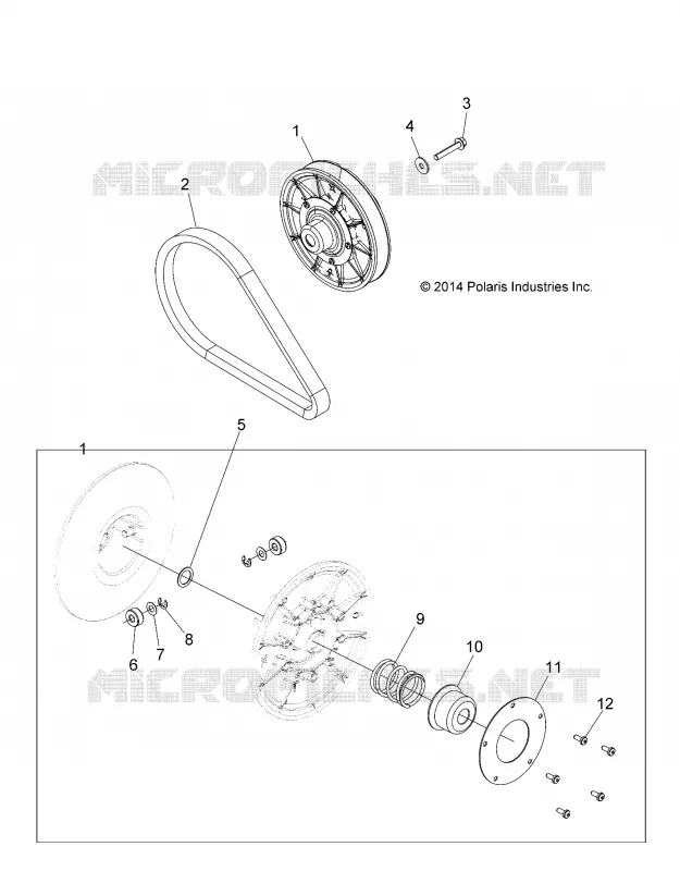 SYSTÈME DE TRANSMISSION, SECONDARY CLUTCH