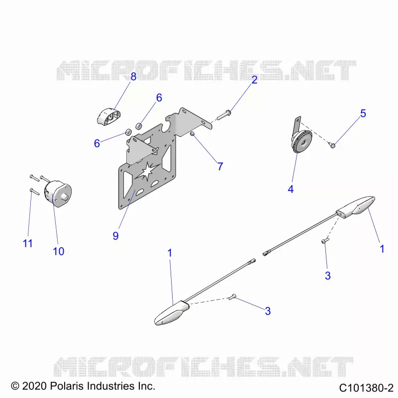 ELECTRICITE, TURN SIGNALS, HORN, AND LICENSE PLATE LIGHT