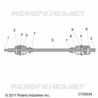SYSTEME DE TRANSMISSION, FRONT HALF SHAFT