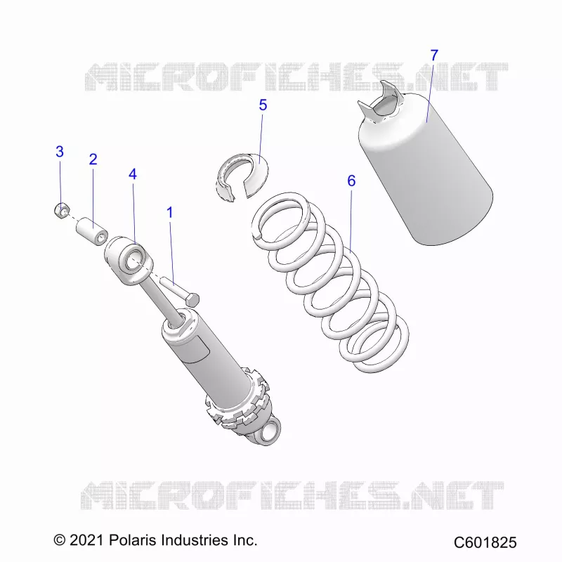 SUSPENSION, AMORTISSEUR AVANT TRACK