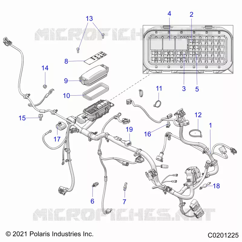 ELECTRICITE, WIRE HARNESS AND FUSES