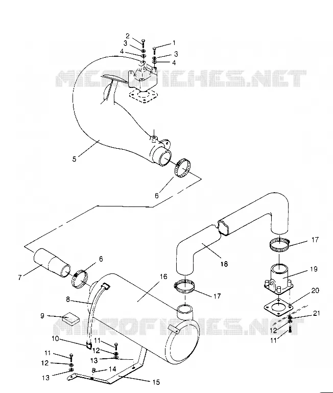 ECHAPPEMENT  SL 750 B954070 (4930523052B005)