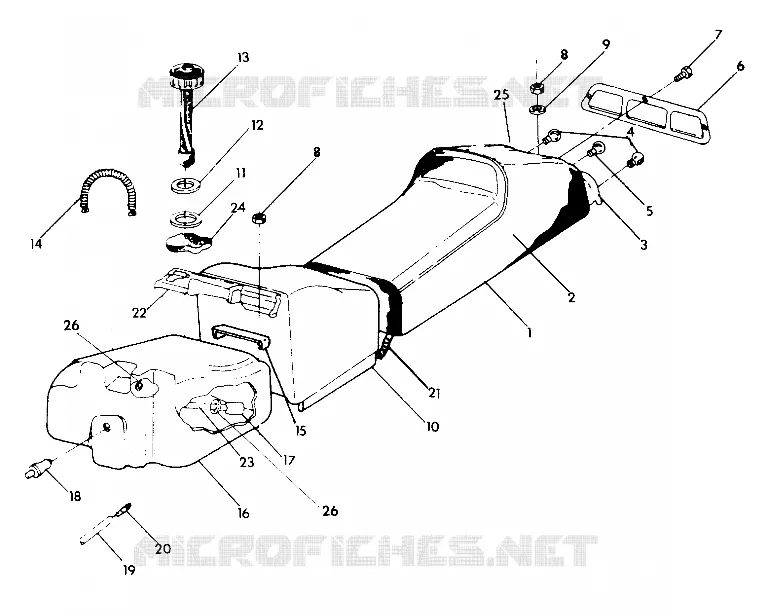 SIEGE/RESERVOIR ASSEMBLY Sport (4921282128005A)