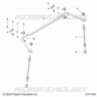 SUSPENSION, REAR BARRE STABILISATRICE