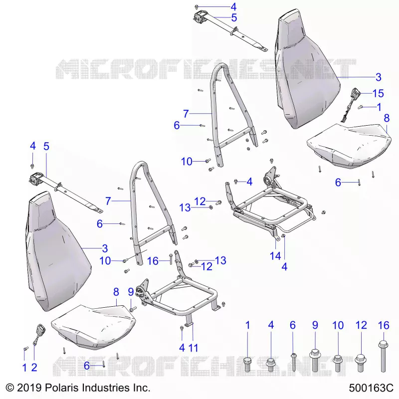SIEGE AND SEAT BELT MOUNTING