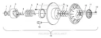EMBRAYAGE DE TRANSMISSION TRAIL TOURING 0982362 AND EUROPEAN TRAIL TOURING E982362 (4942314231C002)