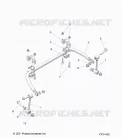 SUSPENSION, REAR BARRE STABILISATRICE