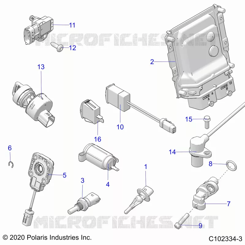 ELECTRICITE, SWITCHES, ECU AND CONTROL MODULES