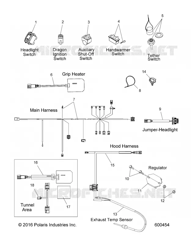 FAISCEAU ELECTRIQUE and COMPONENTS