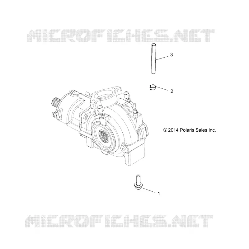 SYSTÈME DE TRANSMISSION, GEARCASE MOUNTING, FRONT