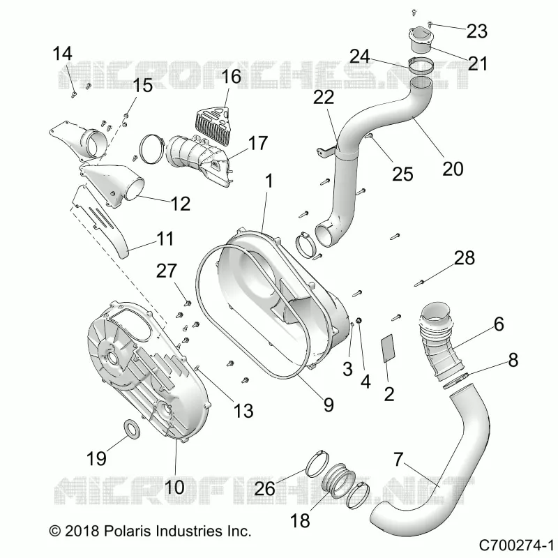 SYSTÃˆME DE TRANSMISSION, CLUTCH COVER AND DUCTING