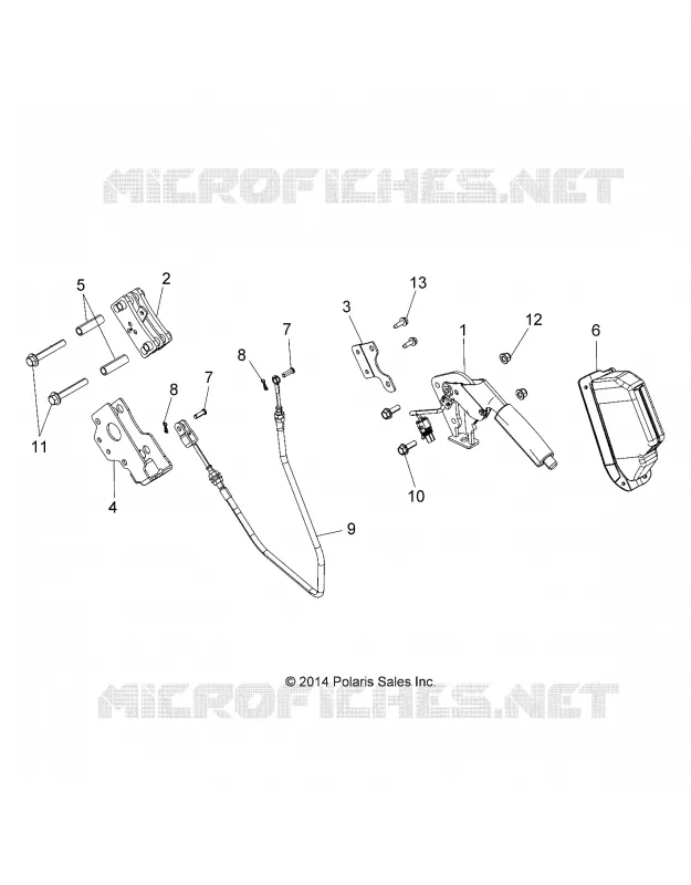 BRAKES, FREIN DE PARKING LEVER ASM.