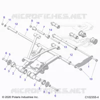SUSPENSION ARRIERE CONTROL ARM MOUNTING