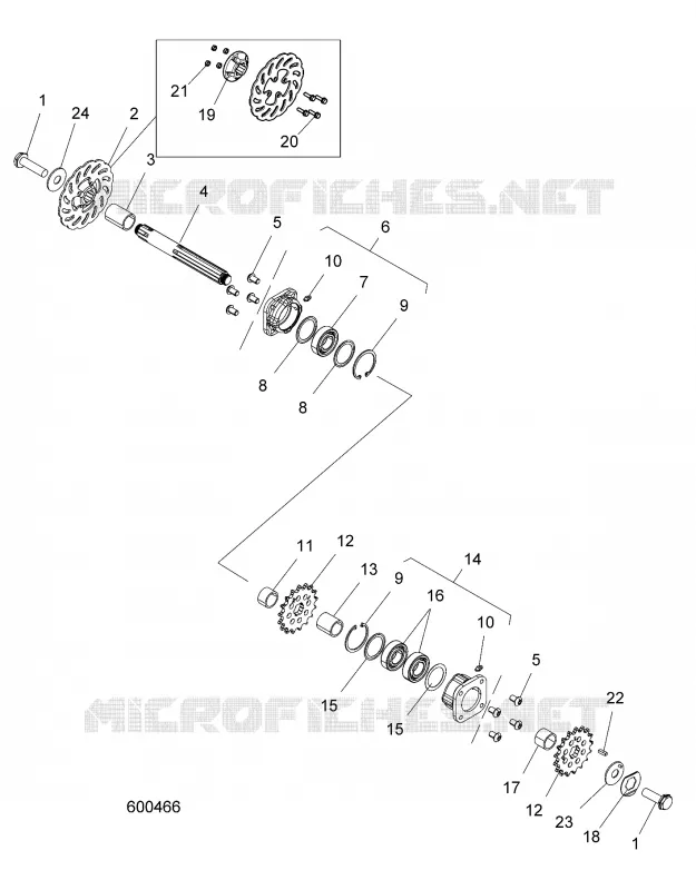 SYSTÈME DE TRANSMISSION, JACKSHAFT AND BRAKE DISC