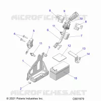 ELECTRICITE, BATTERY, MANUAL START POWER UP COMPONENTS