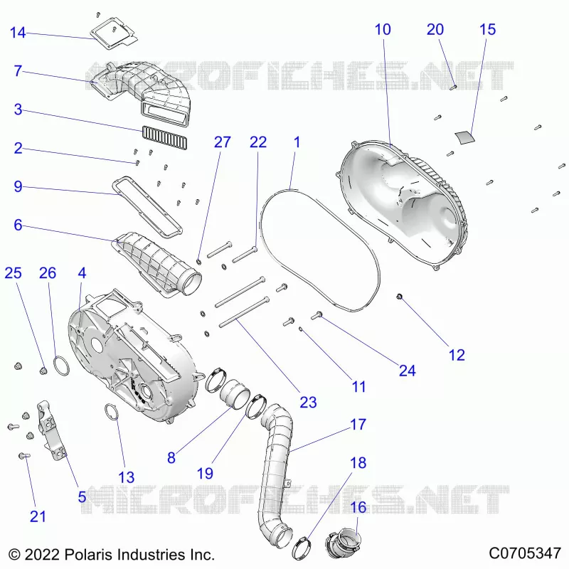 SYSTÃˆME DE TRANSMISSION, CLUTCH COVER AND DUCTING