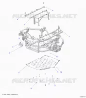 CHASSIS, MAIN FRAME AND SKID PLATES