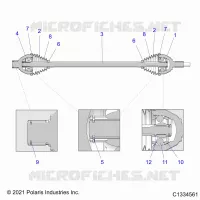 SYSTÃˆME DE TRANSMISSION, HALF SHAFT, FRONT
