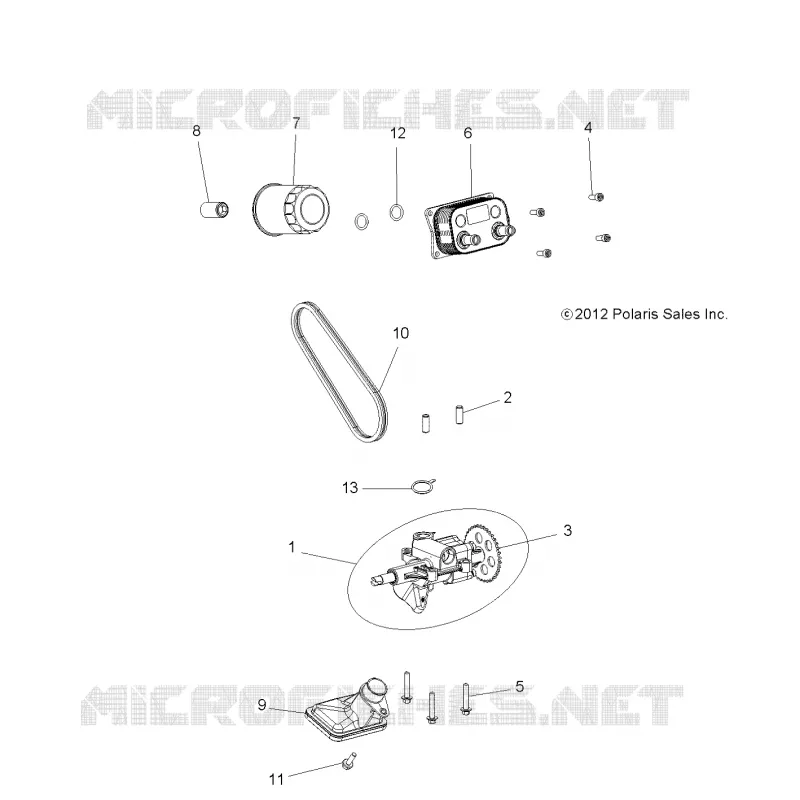 ENGINE, OIL PUMP AND ECHANGEUR D'HUILE
