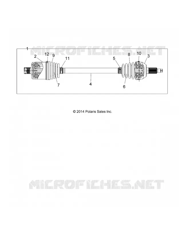 SYSTEME DE TRANSMISSION, REAR HALF SHAFT