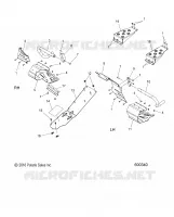 CHASSIS, CLUTCH GUARD AND REPOSE PIEDS