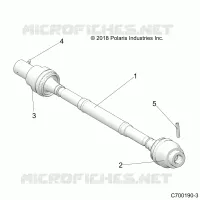 DRIVE TRAIN, ARBRE DE TRANSMISSION AVANT