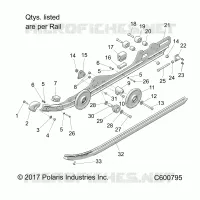 SUSPENSION, RAIL, LH/RH