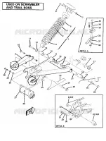 SWING ARM WELDMENT AND AMORTISSEUR ARRIERE ASSEMBLY (4910981098032A)