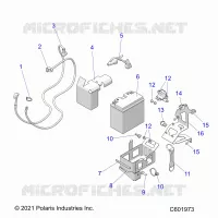 ELECTRICITE, E.S. BATTERY/BOX AND CABLES