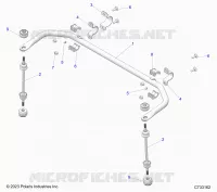 SUSPENSION, BARRE STABILISATRICE REAR
