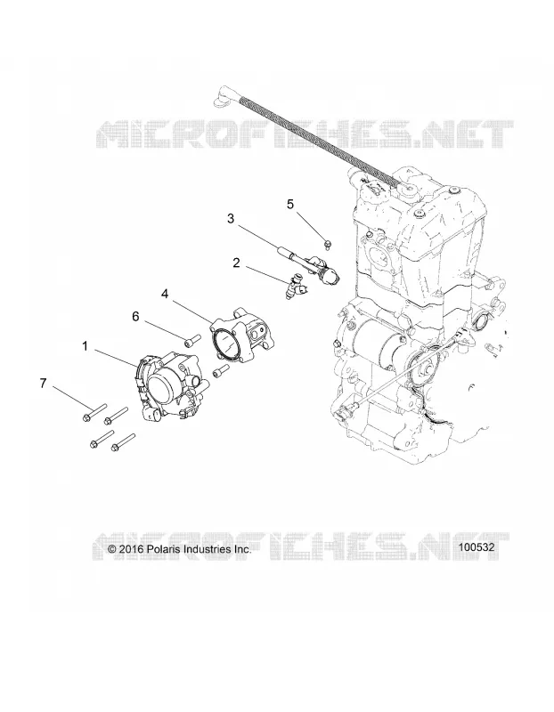 ENGINE, CORPS DE PAPILON AND FUEL RAIL