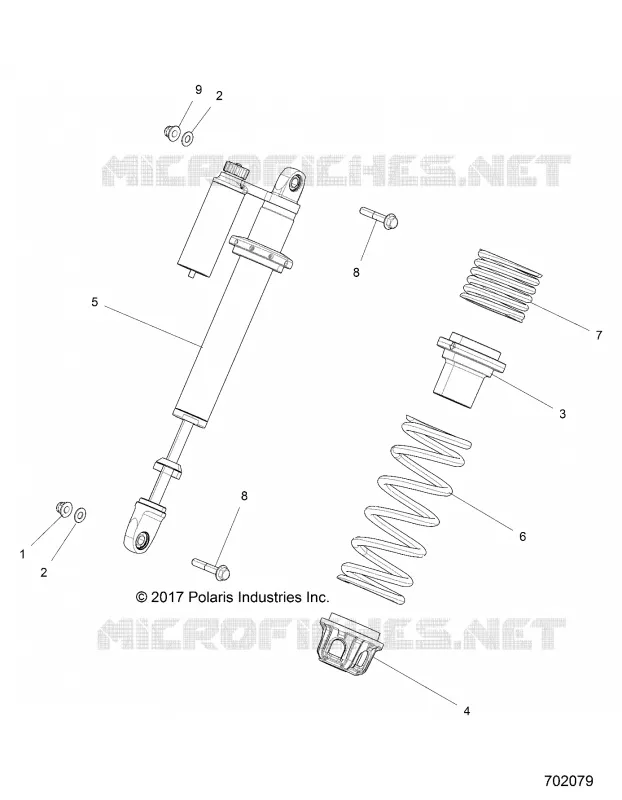 SUSPENSION, AMORTISSEUR AVANT MOUNTING
