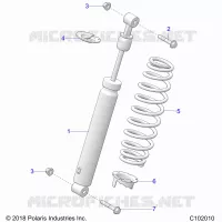 SUSPENSION, AMORTISSEUR ARRIERE