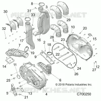 DRIVE TRAIN, COUVERCLE D'EMBRAYAGE AND DUCTING